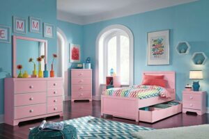 Jual set kamar tidur anak terlengkap aneka warna